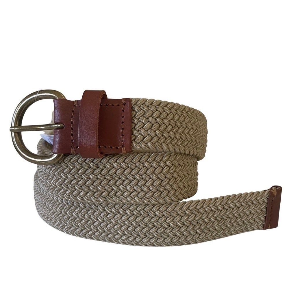 New Gap Woven Stretch Belt Khaki Size 36